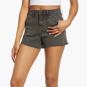 Vigoss Utilitarian Dark Grey Denim Shorts